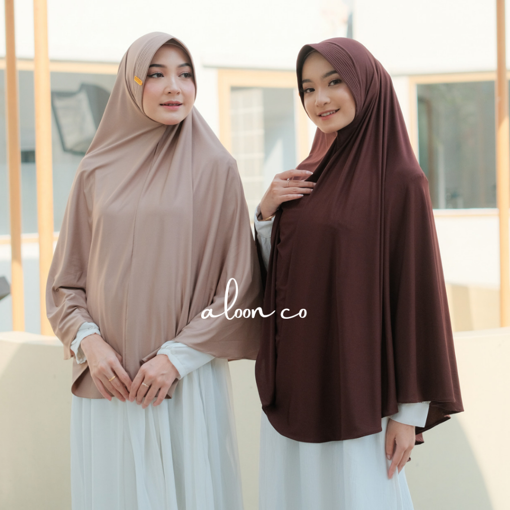 Hijab Bergo Azalea Jersey Size XXL by aloon.co – Jilbab Instan