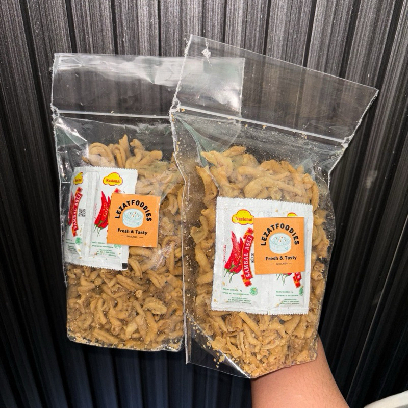 

(ready selasa)KRIPSUS AYAM 250GRAM|KERIPIK USUS AYAM RENYAH GURIH CRISPY