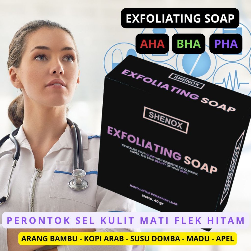 Exfoliating Soap Shenox Skincare Sabun Flek Hitam