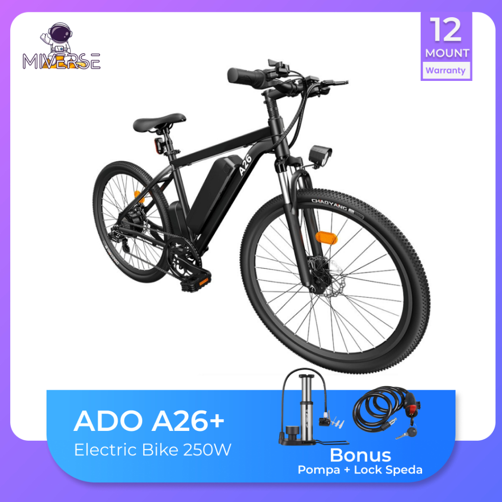 ADO A26+ Electric Bike-26 Inch Electric Mountain Bike