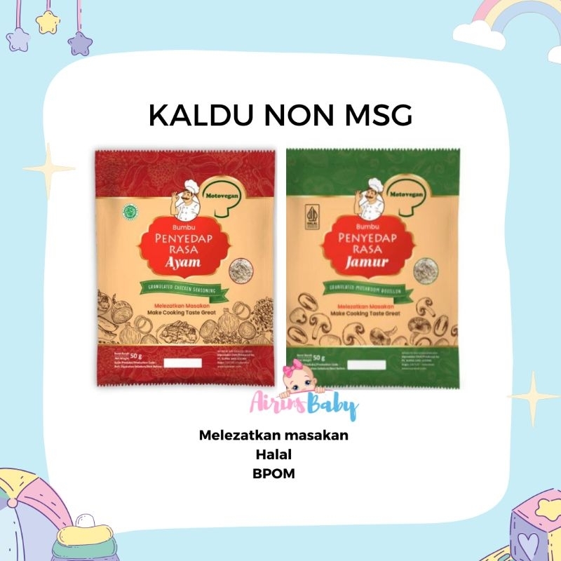 

MOTOVEGAN 50GR KALDU JAMUR NON MSG KALDU AYAM NON MSG KALDU MPASI BAYI PENYEDAP RASA NON MSG KALDU SEHAT KALDU AYAM MOTOVEGAN KALDU JAMUR MOTOVEGAN