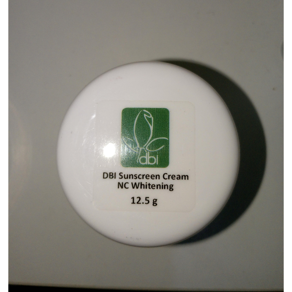 dbi Sunscreen Cream NC Whitening 12.5g 100% Original BPOM - Putih original