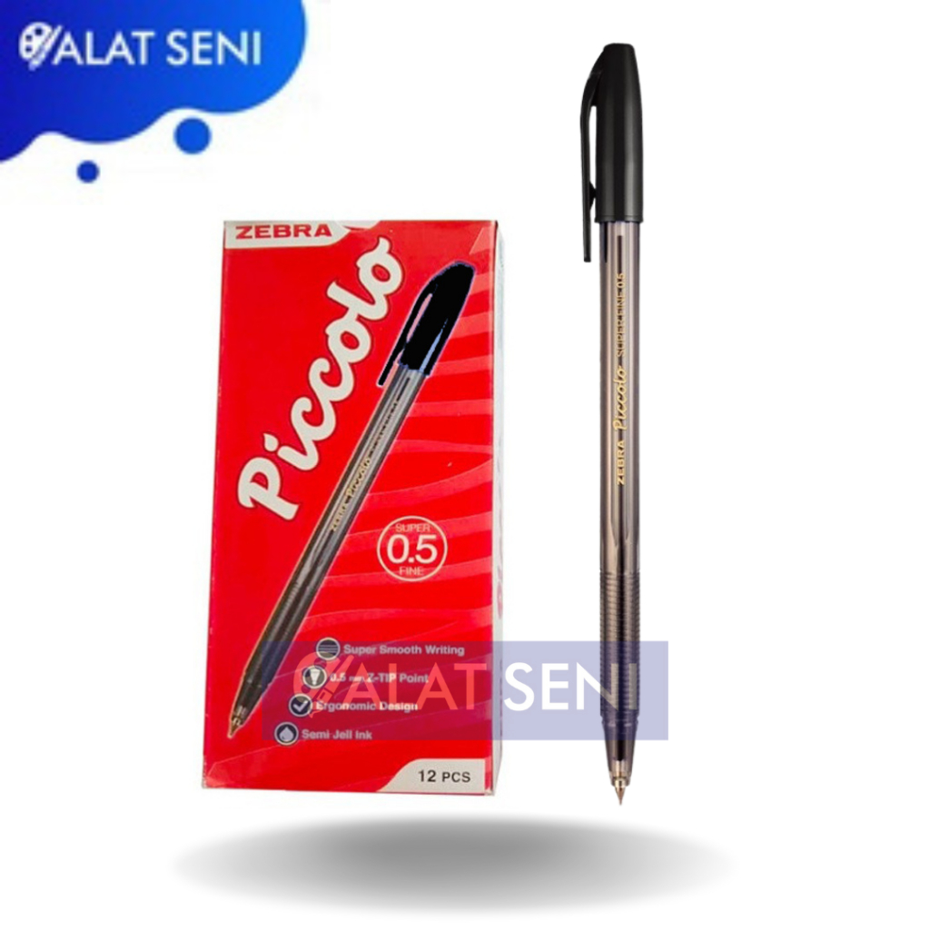 PICCOLO 0.5 mm / PULPEN PICCOLO ZEBRA / BALLPOINT PICCOLO / BOLPOIN PICCOLO