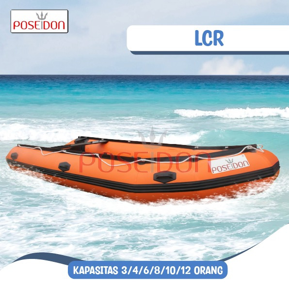 Poseidon - LCR / Perahu Karet / Speed Boat Bahan PVC Korea Kapasitas 3-12 Orang