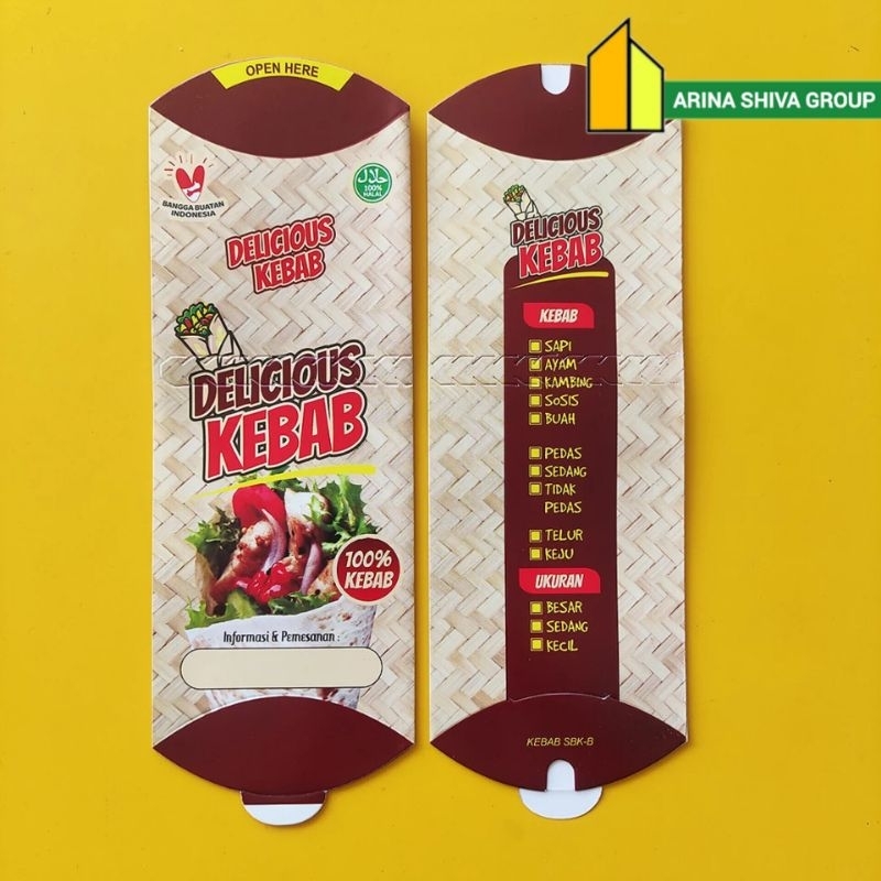 

KERTAS KEBAB TARIKAN BAHAN IVORI PUTIH UKURAN 24 × 9,2 CM HIGH QUALITY TEBAL PRODUK TERBARU | KOTAK KEBAB IVORI PUTIH KEKINIAN | DUS KEBAB VIRAL TIKTOK | KEMASAN KEBAB | BOX KEBAB 1 PCS MURAH | TOKO KEBAB OFFICIAL | SHIVACORP 11403
