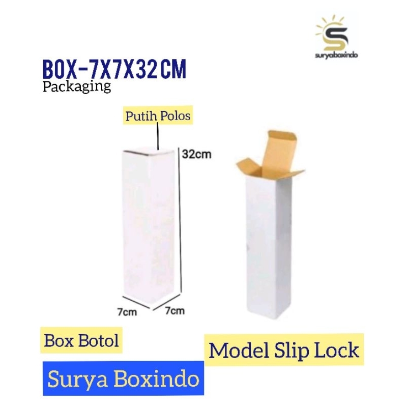 

Box 7x7x32 cm{Botol}/Kardus/sliplock/kotak/tumbler/boxmini/kardusmini