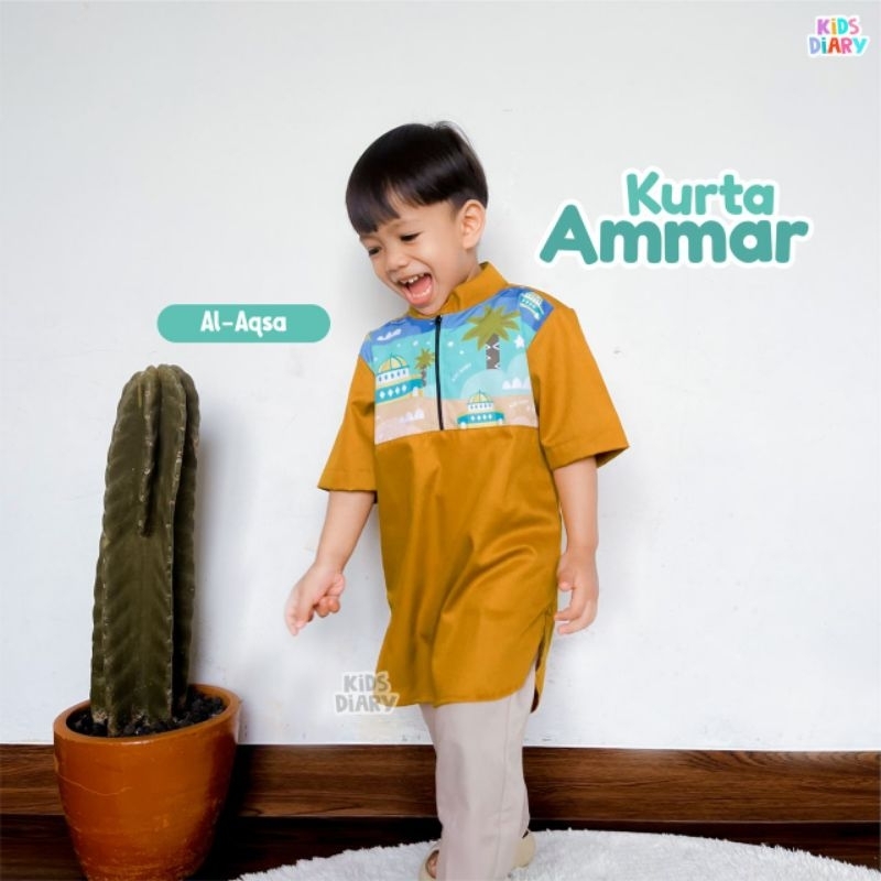 Baju Koko Anak Kids Diary Kurta Ammar