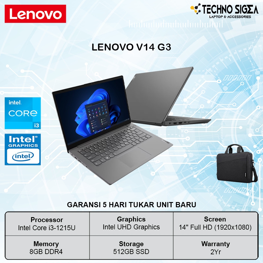 LENOVO V14 G3 i3 1215 8GB 512GB 14.0 FHD