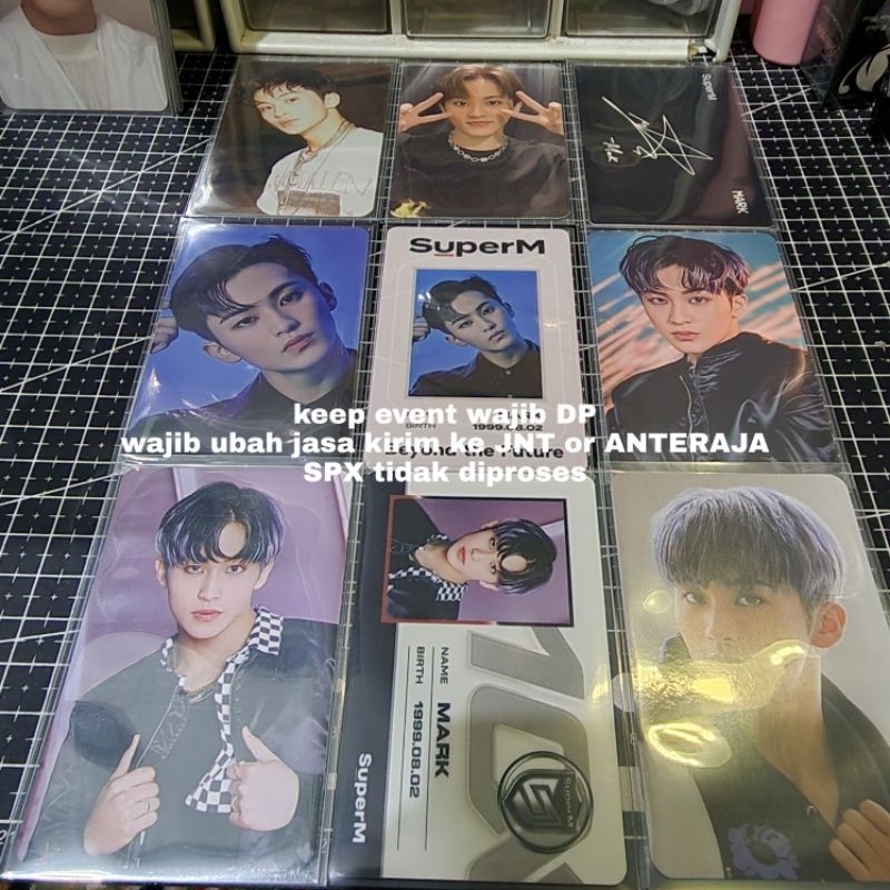 [PHOTOCARD MARK 11] PC SUPERM SUPER ONE JOPPING AR TICKET PROJECT KEYRING ID DECO BEYOND LIVE STICKE