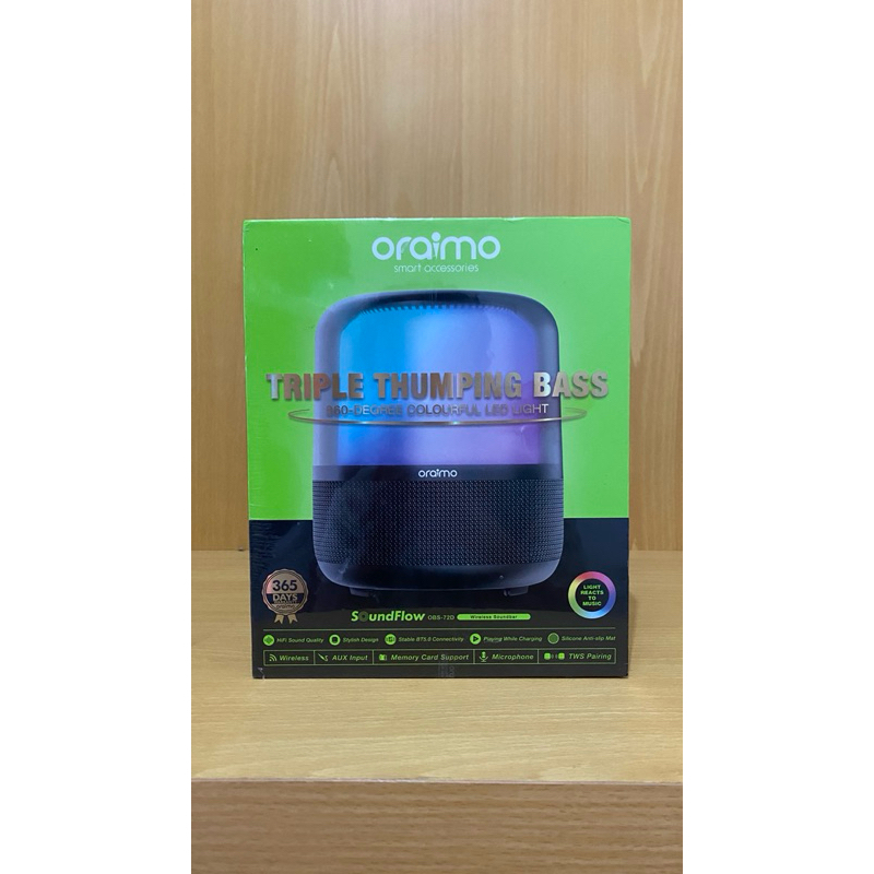 Oraimo Bluetooth Speaker Triple Thumping Bass