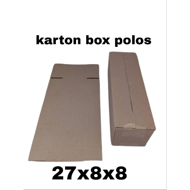 

kardus polos UK 27x8x8 kardus kecil kardus besar