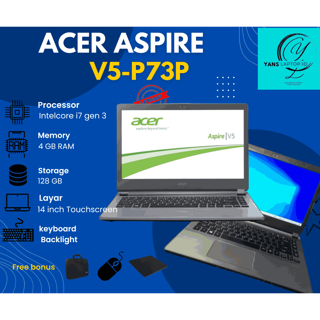 ACER ASPIRE V5-473P INTELCORE i5 GEN 4 RAM 4/128GB