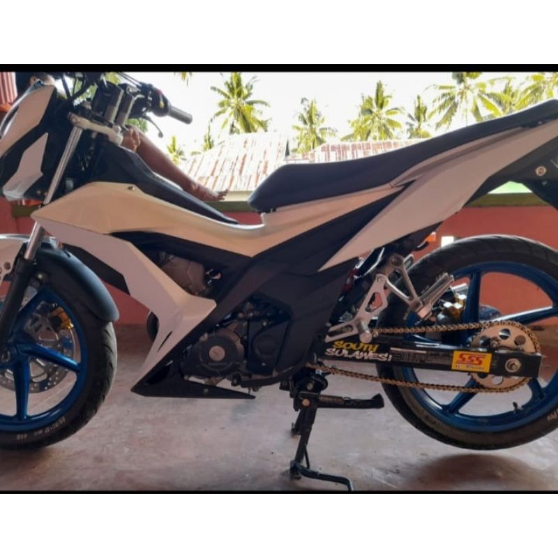 foostep underbone/ub plat honda sonic 150R ketebalan 6mm