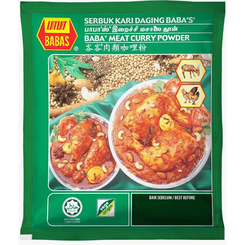 

Serbuk Bumbu Kari Daging Babas Meat Curry Powder 250gr BPOM