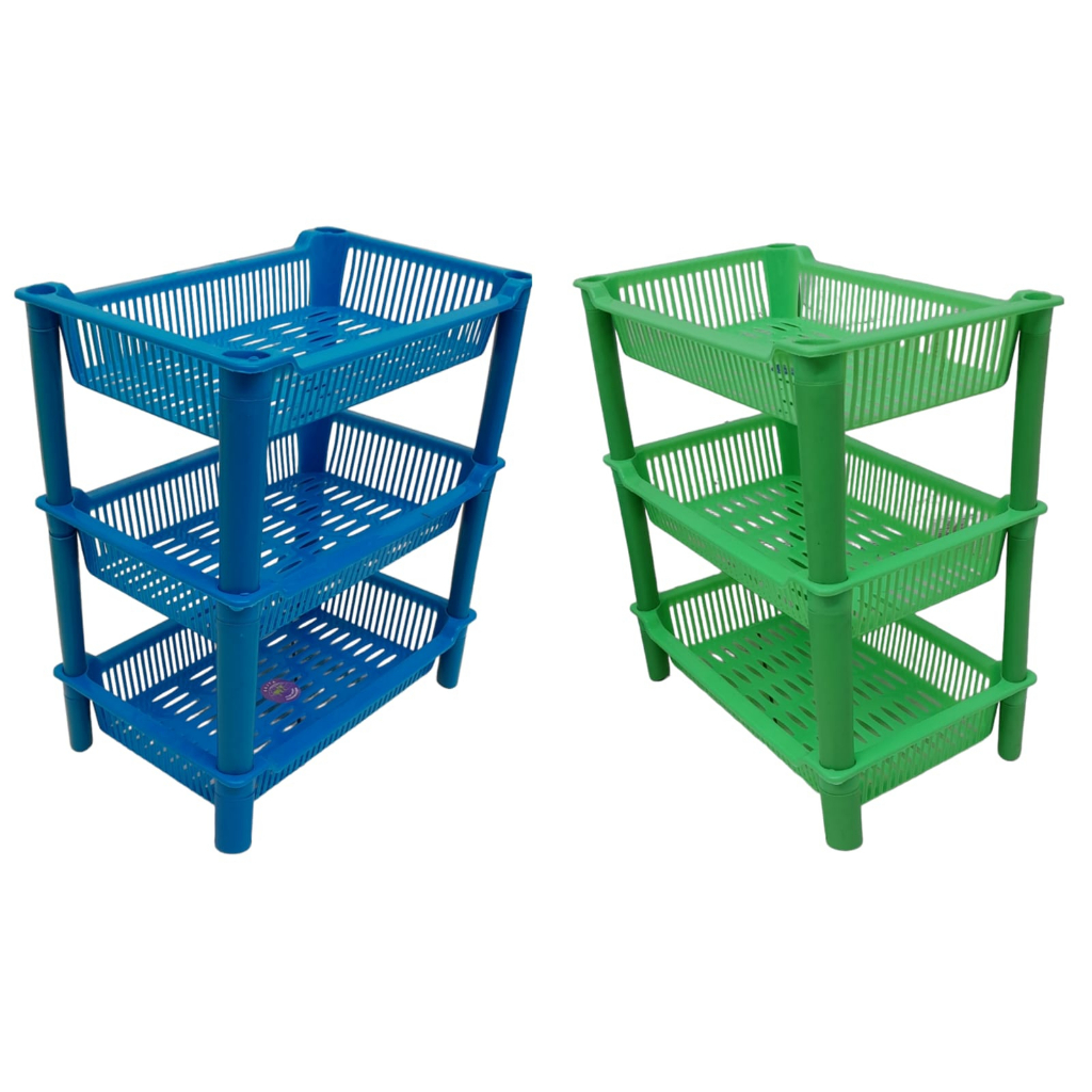 Rak Bumbu Dapur Serbaguna 3 Susun / Rak Plastik Susun Serbaguna - RAK BUMBU DAPUR MURAH