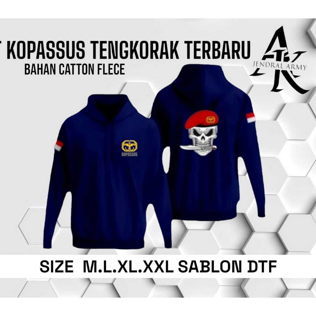 JAKET KOPASSUS TENGKORAK PRIA / JAKET KOPASSUS /BAHAN FLECE TERBARU