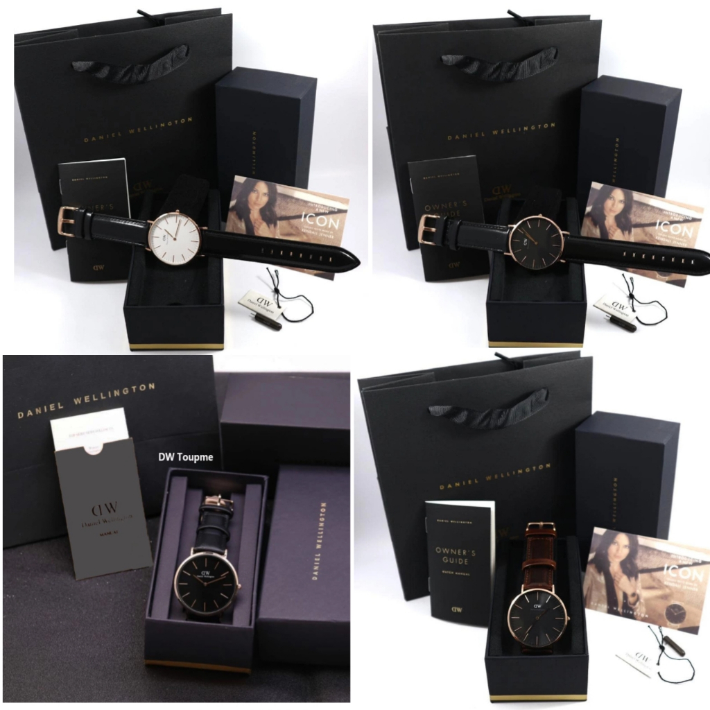 Daniel welington Paket Fullset jam tangan DW wanita original 100% terbaru jam tangan cewek free box