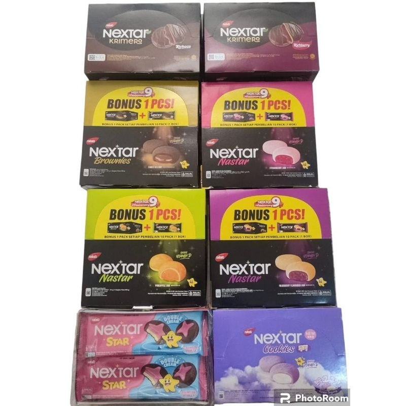 

(BOX) Nextar Krimero Cokelat - Nanas - Stroberi (10 pcs)