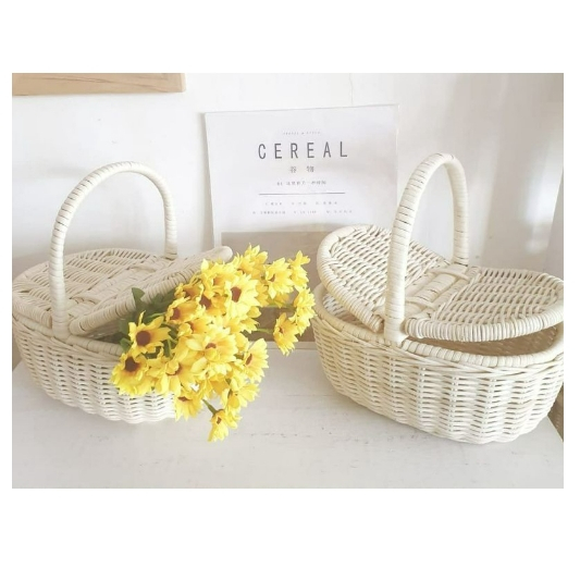 Keranjang rotan piknik / keranjang piknik hampers