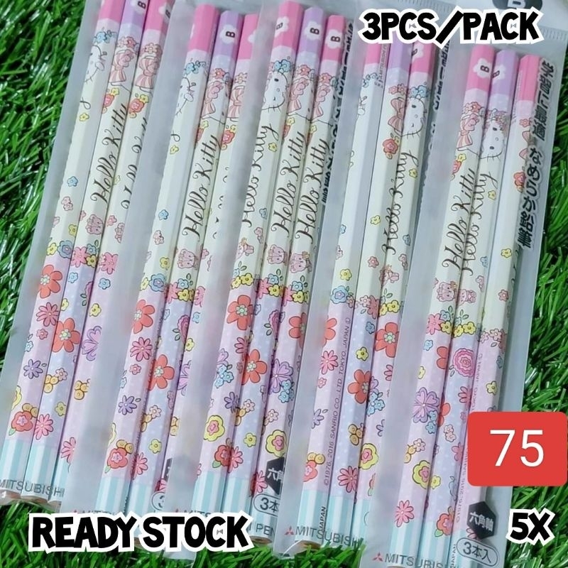

Set Pensil B Isi 3 Pcs Sanrio Karakter Hello Kitty