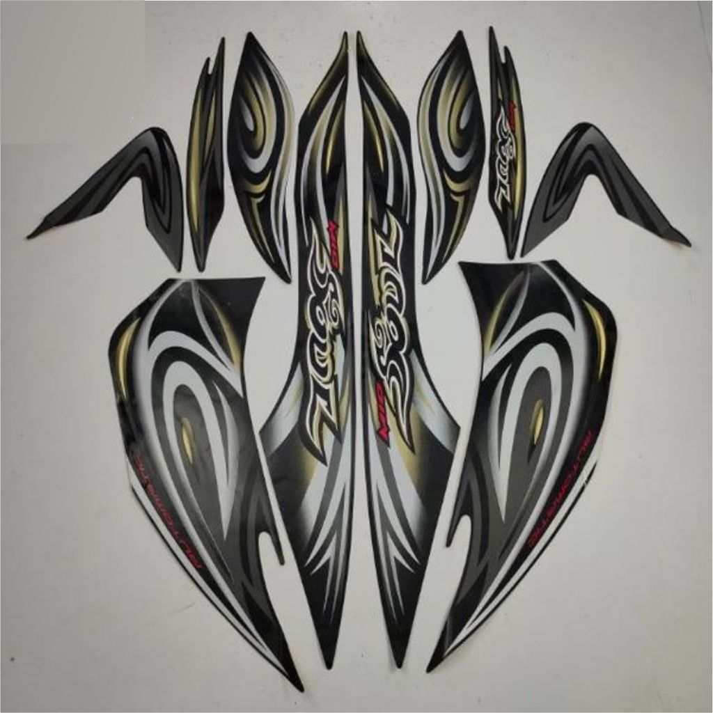 Stiker Striping Standar Yamaha Mio Soul 2008 Hitam  Striping  Standar Termurah Dan Terlaris