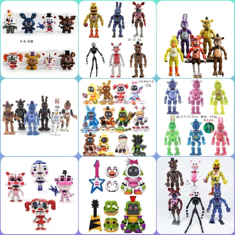 Five Night AT Freddy FNAF Freddy,Foxy,chica,bonnie action fugure satuan