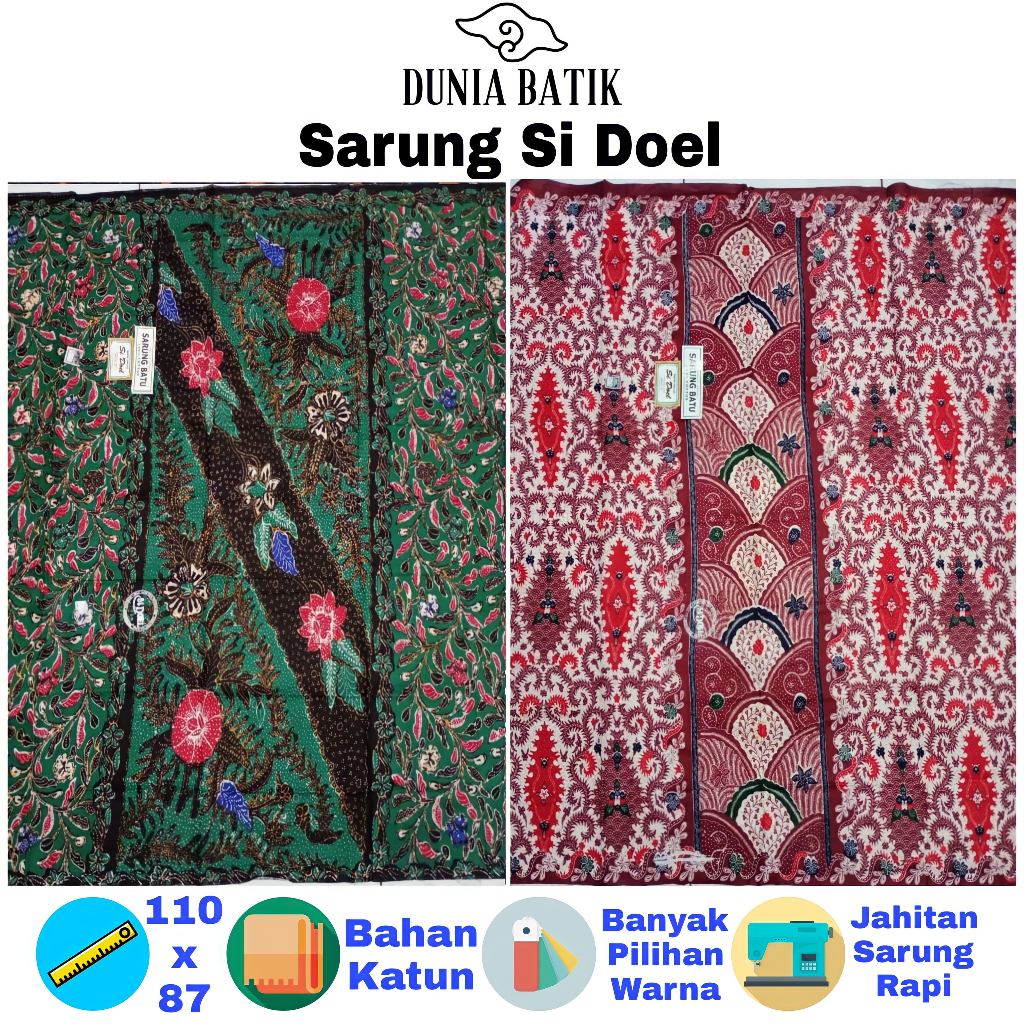 Sarung Si Doel Sarung Belum Jahit Khas Madura Sarung Wanita Sarung Batik Murah Sarung Batik Tebal Sa