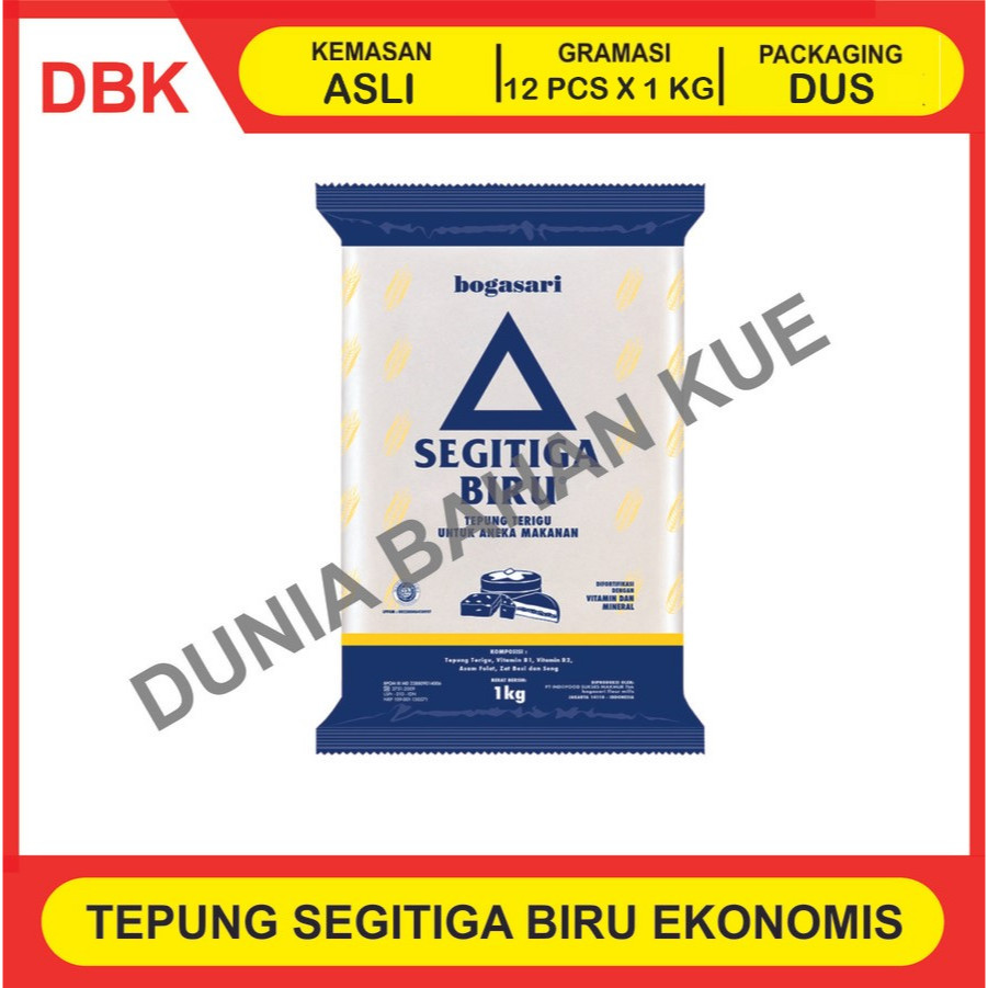 

SEGITIGA BIRU EKONOMIS TERIGU 1 KG - 1 DUS 12 PCS / TEPUNG TERIGU SEGITIGA BIRU