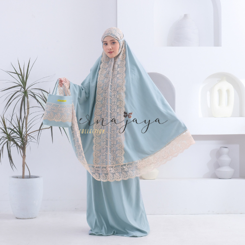[COD] MUKENA DEWASA SHIREEN RENDA MEWAH PREMIUM JUMBO || Mukena Dewasa shireen shiren renda bordir m