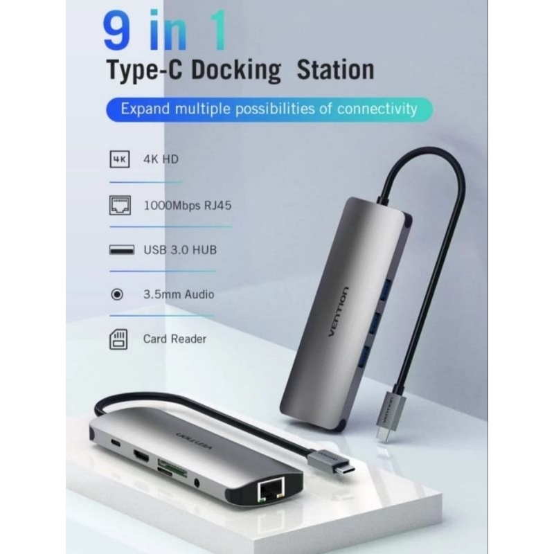 vention docking station 9in1 usb c