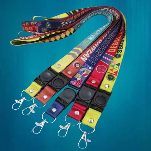 

Tali Lanyard Custom Printing 2 cm Gantungan Id Cad