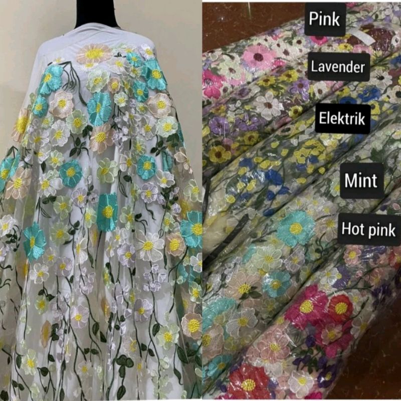 Tile kebaya / Bahan kebaya / Kain tile 3d / Kebaya tile / Kain kebaya / Kain tile korea / Kain tile 