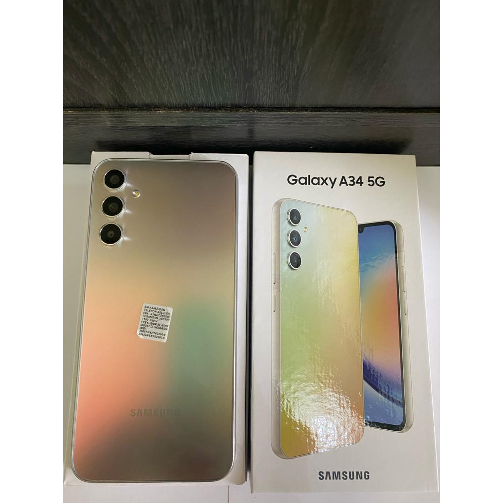 SAMSUNG GALAXY A34 5G 8/128 - 8/256 GB SECOND FULLSET GARANSI