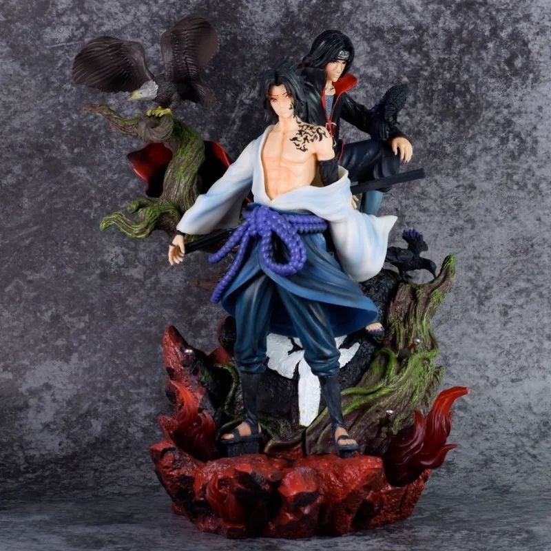 Action Figure Sasuke Itachi Uchiha Two Brother Cw Studio Karakter Favorit Naruto Shippuden