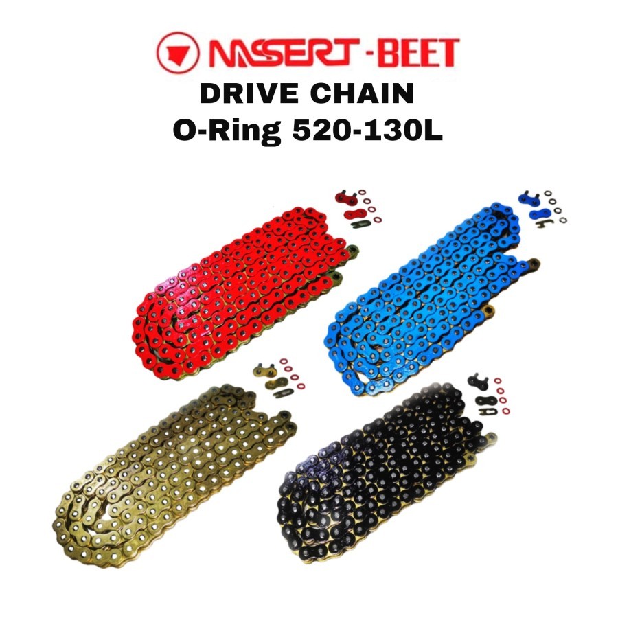 Nassert Beet : Drivechain Oring 520 130L - rantai chain sambungan O ring Modificazone Aksesoris Cust