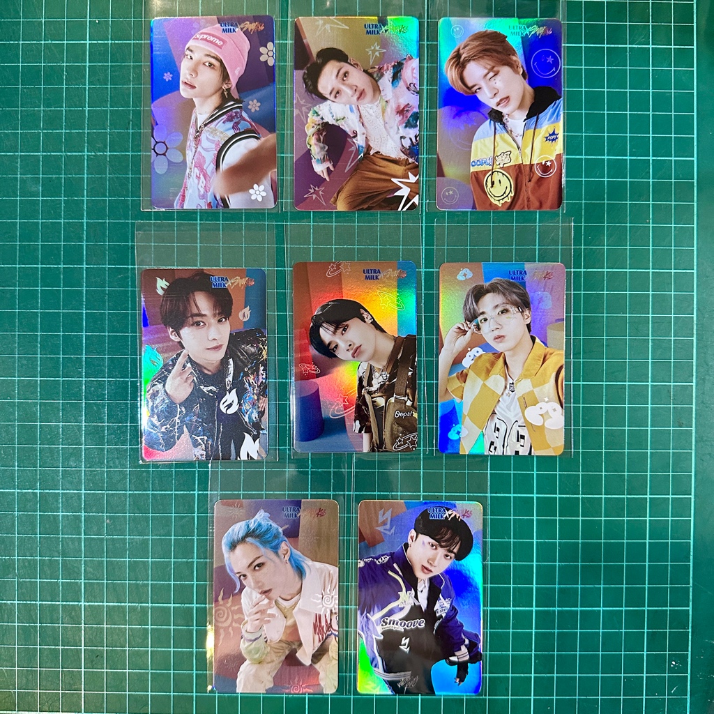 STRAY KIDS x ULTRA MILK Photocard PC (HOLOGRAM ver.)