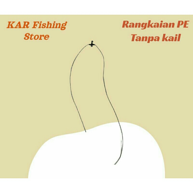 Rangkaian Pancing Cabang 2 Senar PE Tanpa Kail