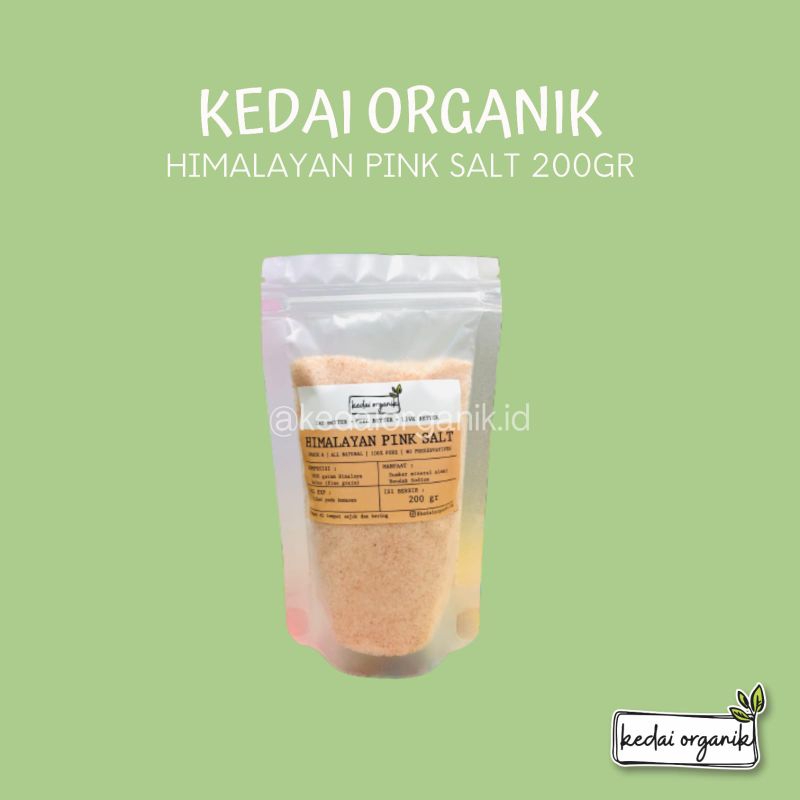 

Himalayan Pink Salt / Kedai Organik Himalayan Pink Salt 200 gr