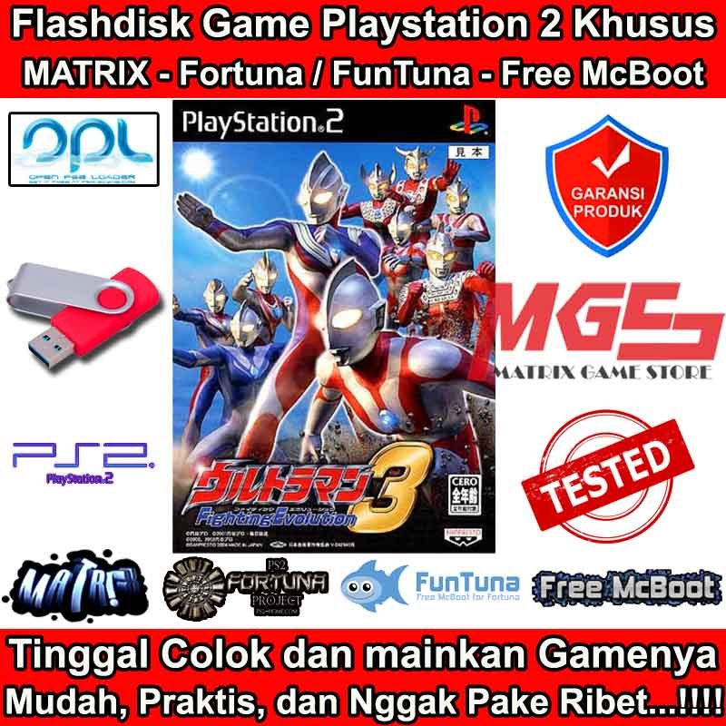 Flashdisk Game PS2 PS 2 Ultraman Fighting Evolution 3