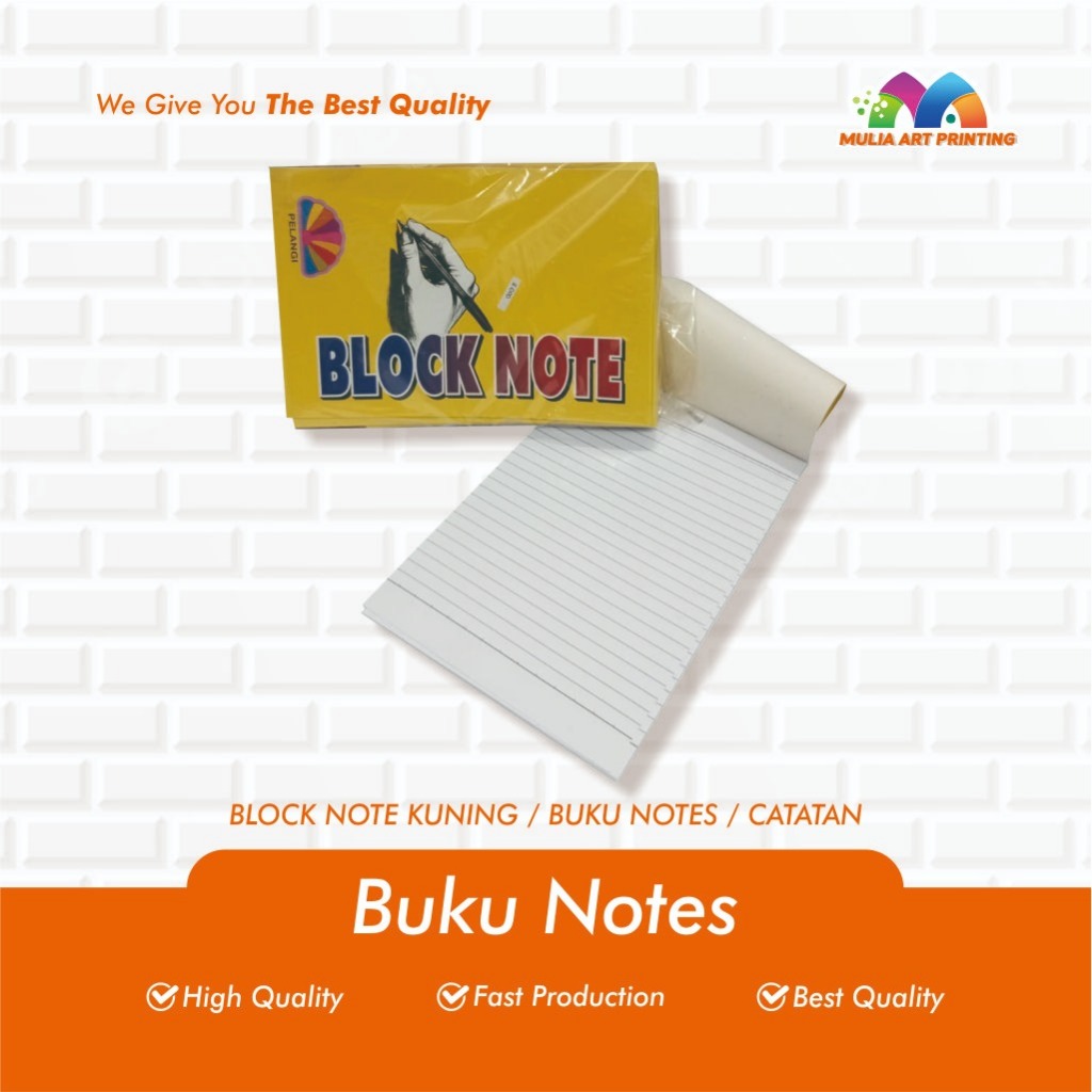 

BUKU NOTES/BLOCK NOTE KUNING/BUKU CATATAN