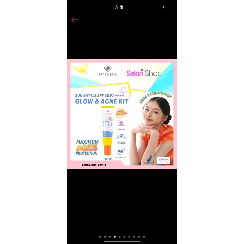 Emina sun spf30 battle