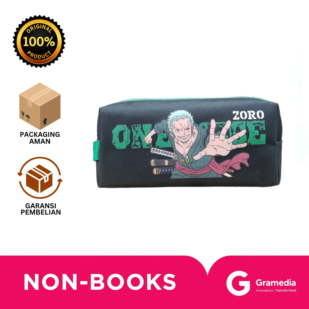 

Gramedia Bali - DADI PRIMA PENCIL CASE ONE PIECE ZORO 1Z PCOP240102