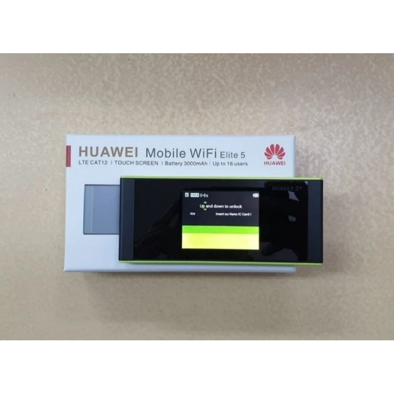 HUAWEI  Modem 4G LTE Wifi Elite 5 W05 Portable Mifi Touchscreen Cat12