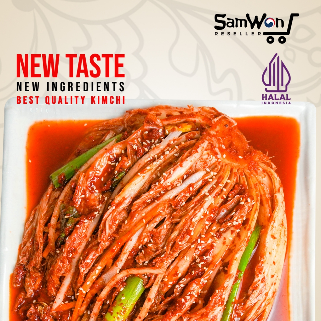 

SAMWON KIMCHI SAWI BONGKOL UTUH FRESH 500 GR - ORIGINAL KOREAN FOOD LEZAT