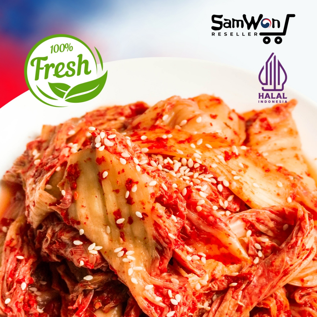 

KIMCHI SAWI FRESH PLAZA KOREA 1 KG - ORIGINAL KOREAN FOOD LEZAT