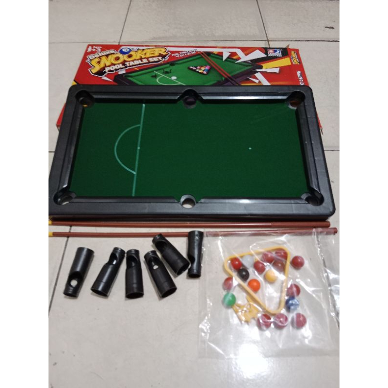 MAINAN MEJA BILLIAR / BOLA SOLOK / SNOOKER TABLE SET