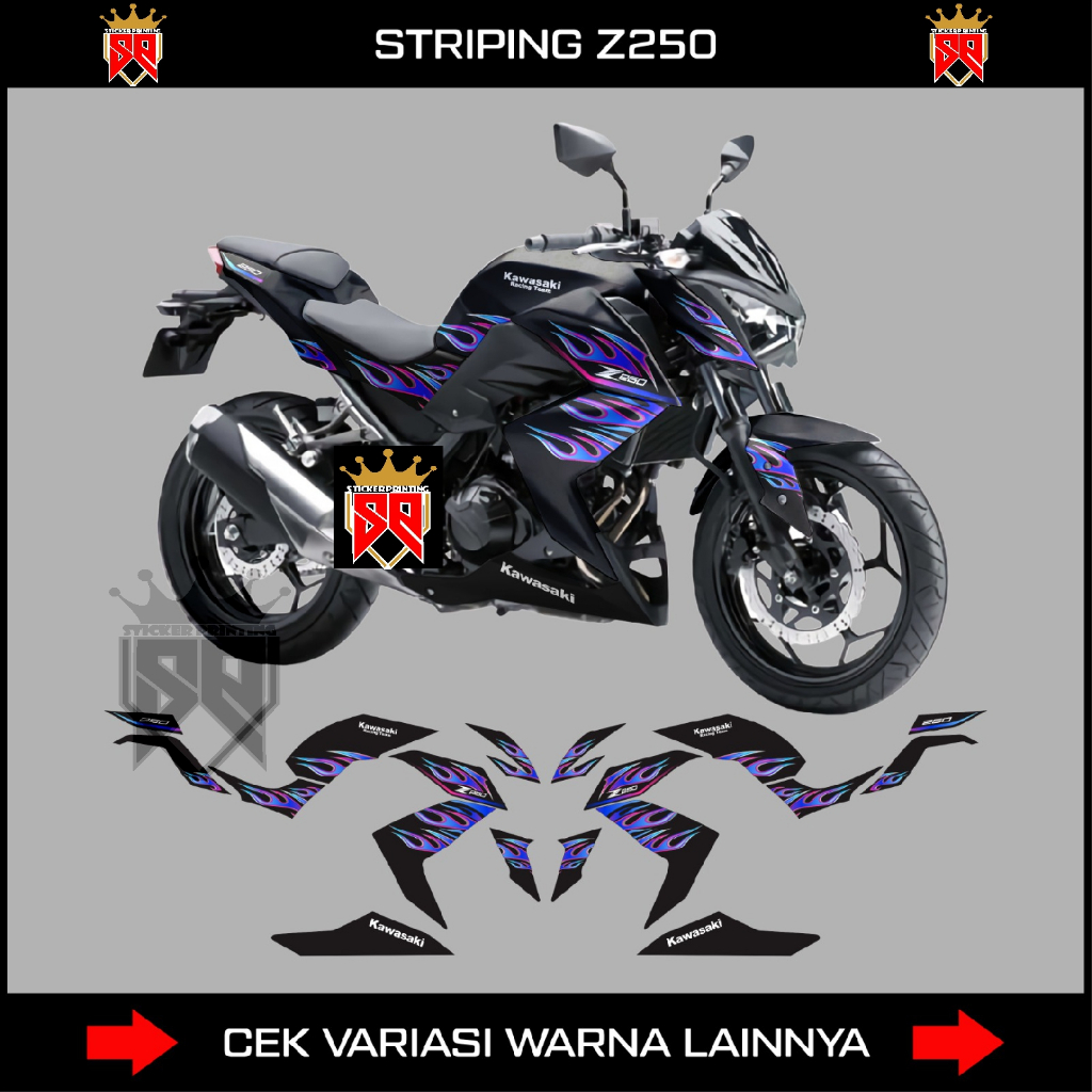 DECAL STRIPING NINJA Z250 / STICKER KAWASAKI NINJA Z 250
