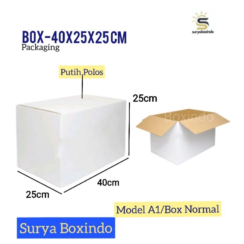 

Box 40x25x25cm/Kardus(Ganessa 1) /Paking/Oleh-oleh/hampers/Box Normal/polos