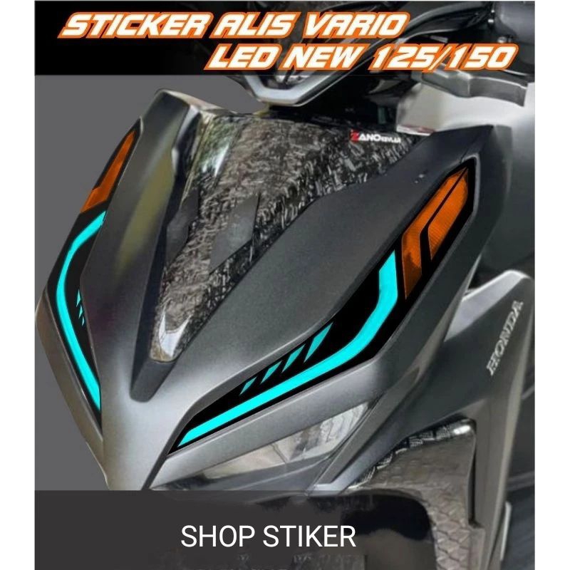 stiker alis Vario new LED 125/150( satu pasang )
