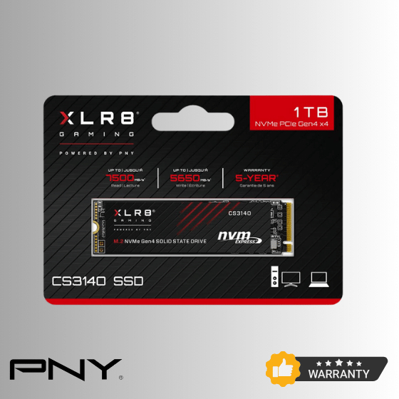 PNY XLR8 CS3140 M.2 NVMe Gen 4 SSD - 1TB